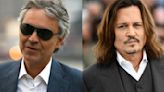 Así fue el curioso encuentro de Johnny Depp y Andrea Bocelli sobre un escenario