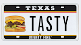 Texans Can Get A License Plate With A Cheeseburger On It