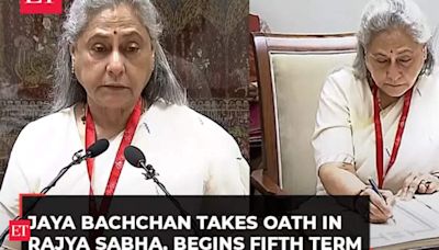 SP leader Jaya Bachchan commences fifth term, takes oath as Rajya Sabha member