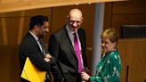 Nicola Sturgeon reacts to John Swinney becoming Scotland's new first minister