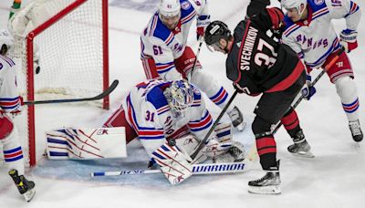 Hurricanes-Rangers series has different feel for Carolina with rare playoff road start