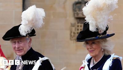 King Charles and Queen Camilla appear in Order of Garter ceremony