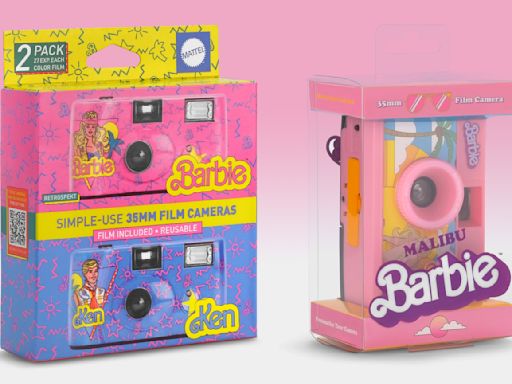 Barbie turns 65!Celebrate with these new Barbie and Ken 35mm film cameras!