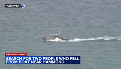 2 men missing, 9 rescued after falling off boat in Lake Michigan near Hammond, officials say