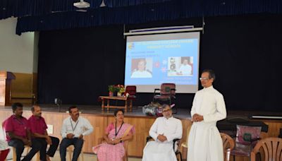 Mangaluru: St Aloysius Higher Primary school bids farewell to Fr John D’Souza