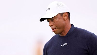 Tiger Woods in danger of missing the cut after rough start at British Open