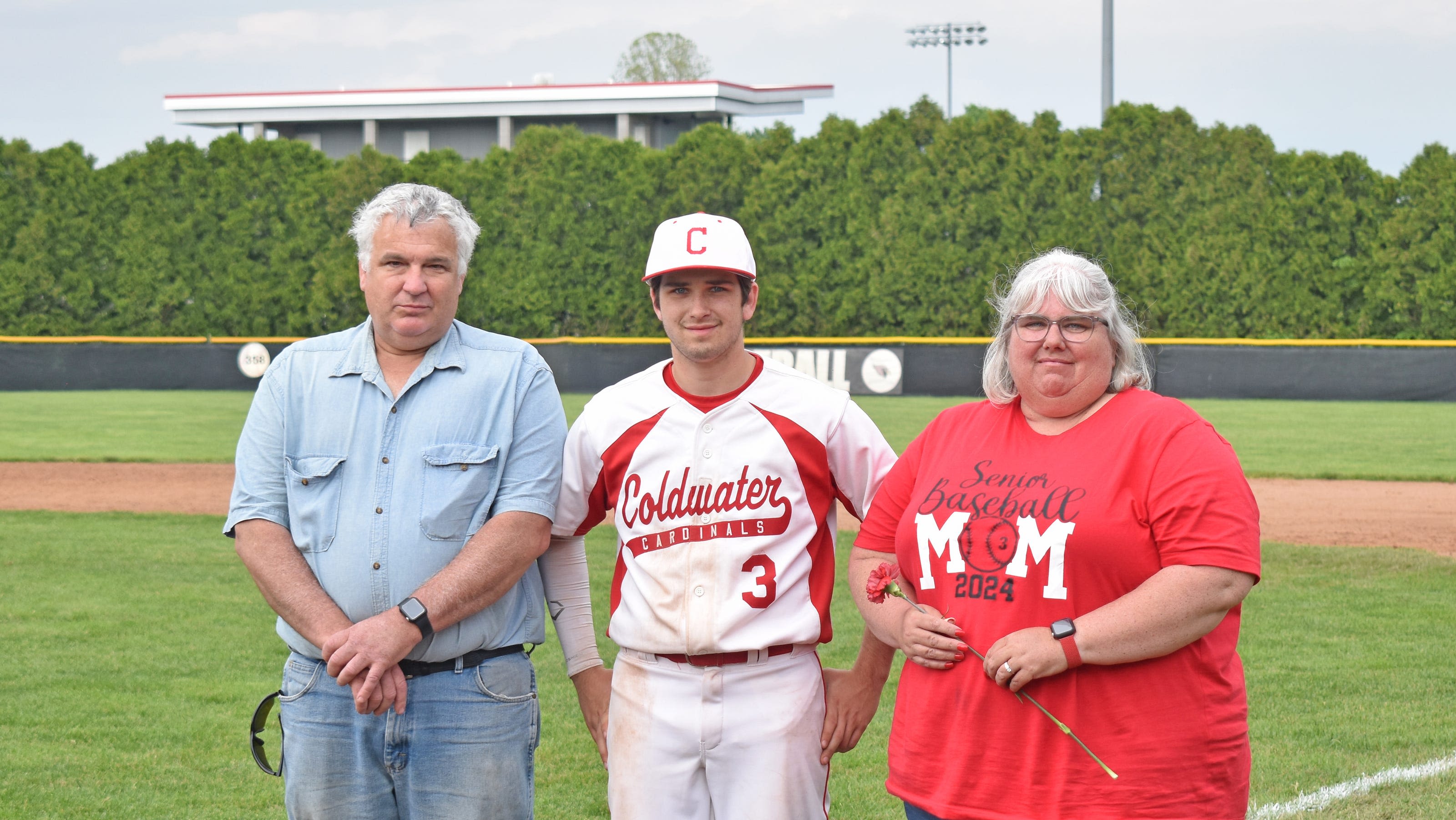 Images from Coldwater baseball's celebration of their seniors with Senior Night