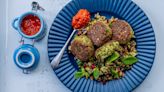 Mark Moriarty: Falafel with harissa jam and freekeh salad