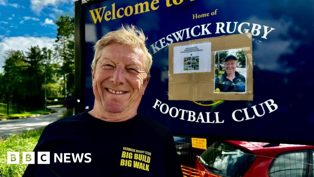 Former mayor walks hundreds of miles for Keswick rugby clubhouse rebuild