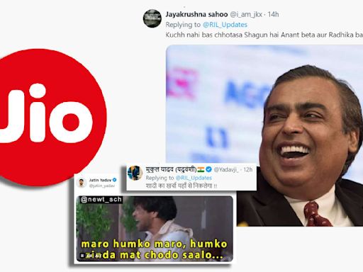 Reliance Jio Raises Mobile Data Tariff By 25%; Internet Says, “Shagun For Anant-Radhika Wedding”