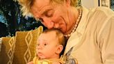 Rod Stewart Sweetly Kisses Newborn Grandson, Smiles In Rare Family Photo With 7 Of His Kids