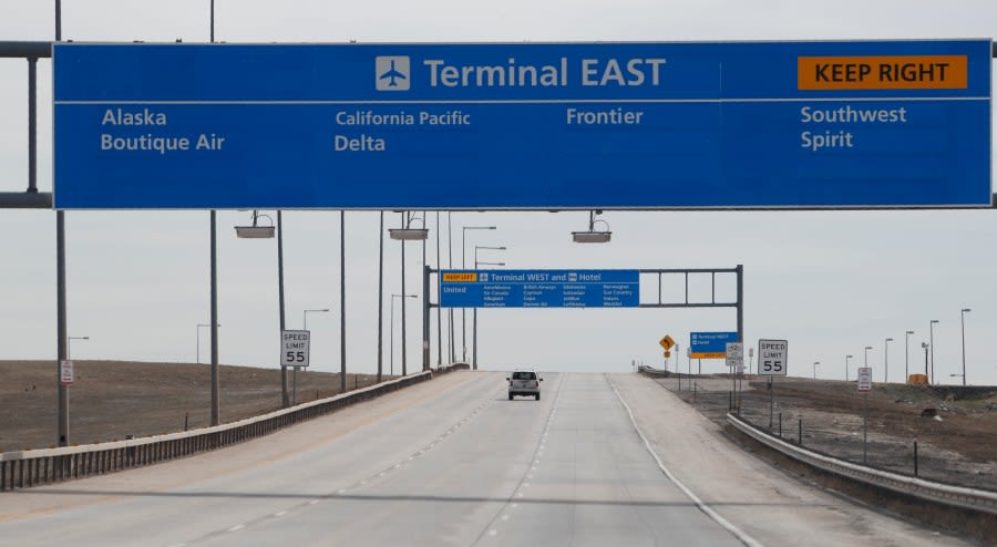 Where to park when waiting to pick someone up at Denver International Airport