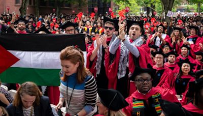 Harvard graduates walk out of commencement after weeks of protests
