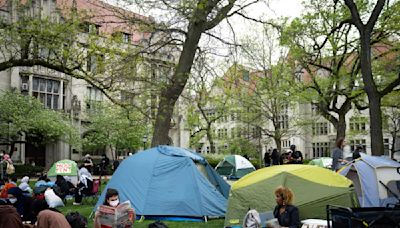 Students at University of Chicago set up protest encampment in solidarity with Gaza as movement grows