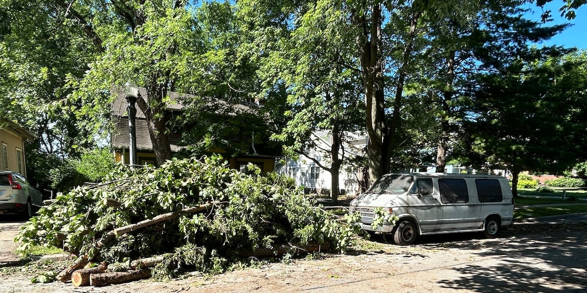 Liberty residents still cleaning up debris after storms earlier in the week