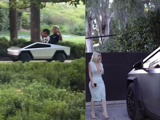 Kim Kardashian’s Kid Owns A Mini Cybertruck