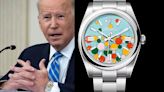 Someone Photoshopped President Biden Wearing Rolex’s New Bubble Watch on April Fool’s Day
