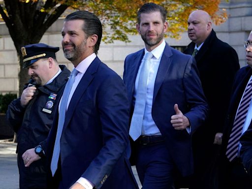 Exclusive: Trump brothers emerge as loyalty czars for dad's potential transition to White House