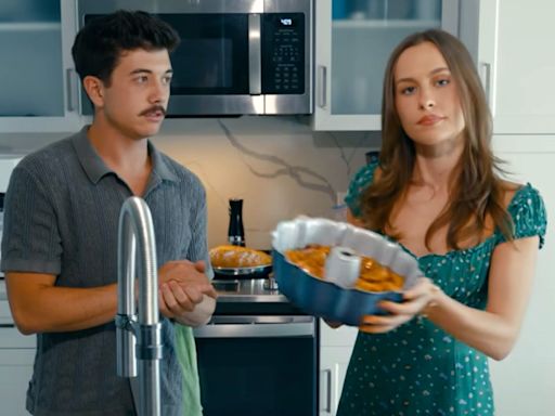 Natasha Bure and Bradley Steven Perry Cuddle in the Kitchen As They Recreate Their First Date for a Cooking Video