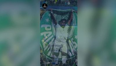 La espectacular despedida de la afición del Palmeiras a Endrick: tifo y banderas blancas - MarcaTV
