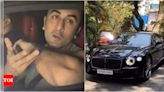 Ranbir Kapoor looks visibly miffed as paps spot him taking his new luxury car for a spin | Hindi Movie News - Times of India