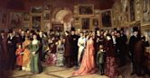 A Private View at the Royal Academy, 1881