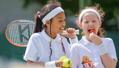 Bearsden pupils enjoy strawberries before Wimbledon