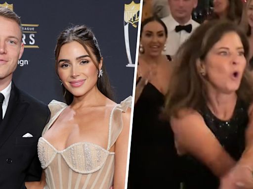 Watch Christian McCaffrey’s mom rock the dance floor at the NFL star's wedding to Olivia Culpo