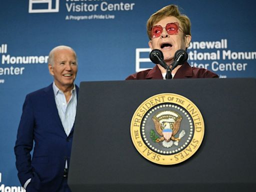 Elton John Joins President Biden, Katy Perry at Stonewall Visitor Center Unveiling: “One of the Biggest Honors”