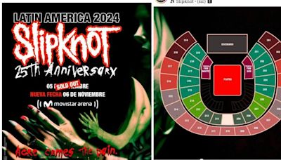 Slipknot anuncia segunda fecha en Bogotá tras lograr tiempo récord en ‘sold out’ de su concierto