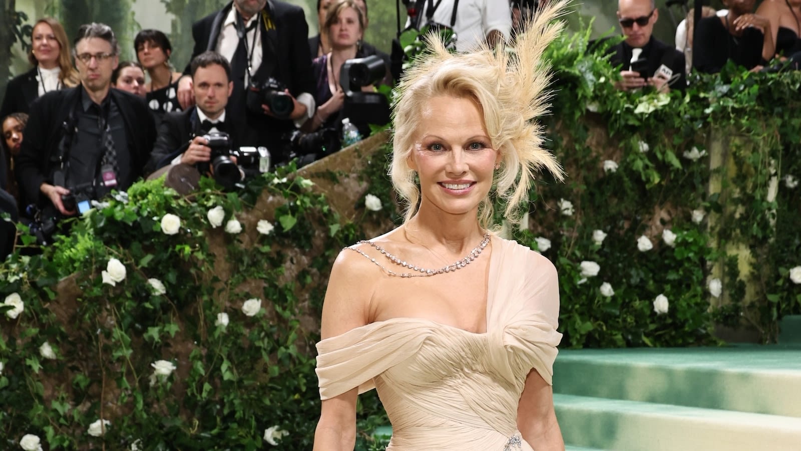 Pamela Anderson wears ethereal gown to the 2024 Met Gala