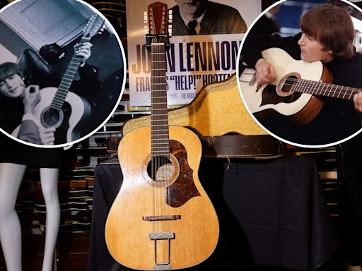 John Lennon’s lost guitar sold for nearly $3M — and you’ll never guess where it was found