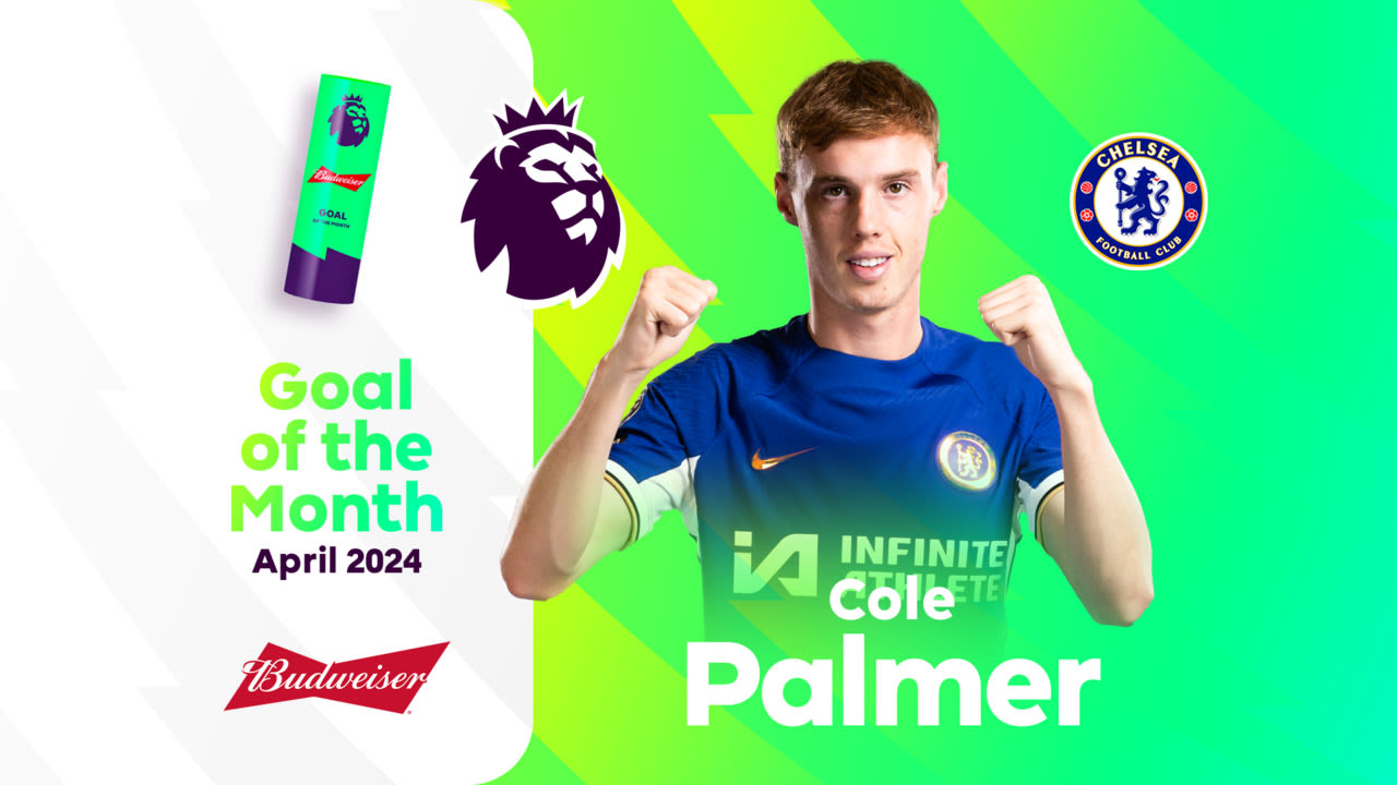 Palmer wins awards DOUBLE with Budweiser Goal of the Month