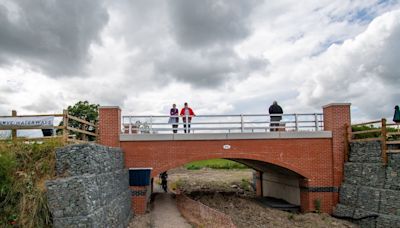 In pictures: New bridge opens as Shropshire canal restoration continues