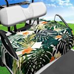 高爾夫球車座套 高爾夫球車座椅毛巾毯 易於清潔和安裝葉子款1