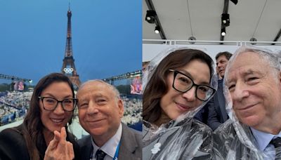 楊紫瓊現場看「巴黎奧運開幕」：超壯觀！ 選手搶合照影后