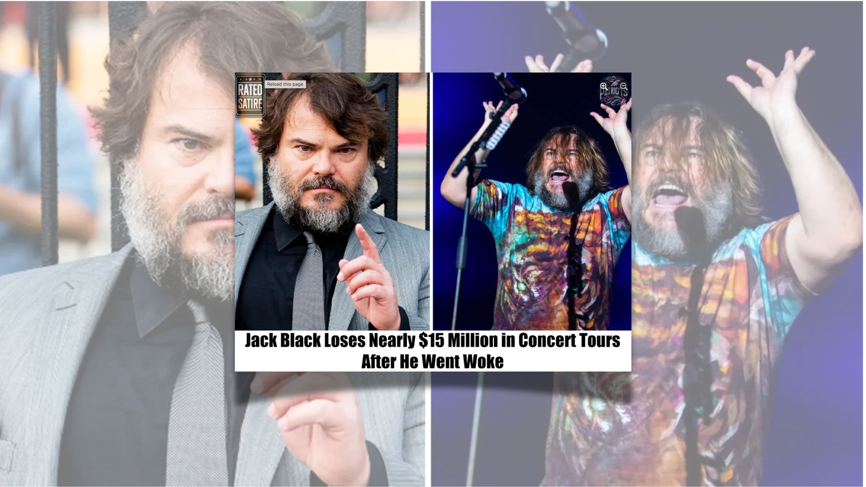 Fact Check: Jack Black Didn't Lose Nearly $15M in Concert Revenue 'After He Went Woke'