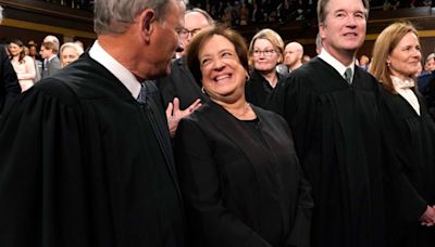 Justice Kagan's dissent appears to throw shade at Sam Alito for upside-down flag