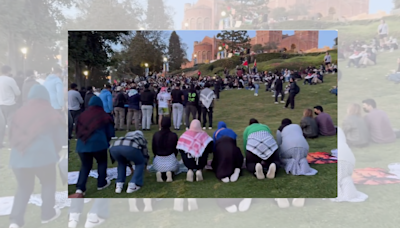 Fact Check: Viral Video Purports to Show Hundreds of Protesting UCLA Students Converting to Islam. Here's a Closer Look