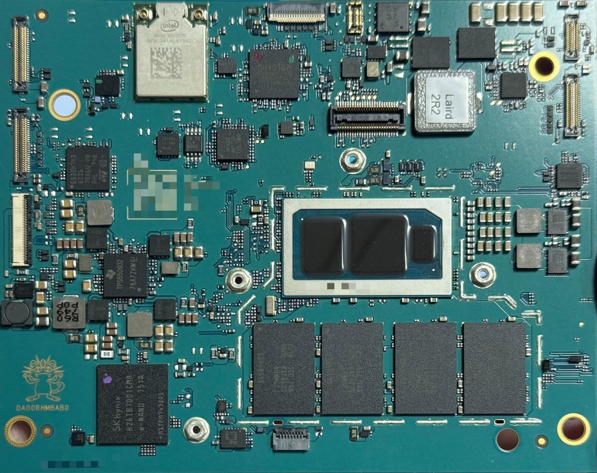 Intel's biggest failure pops up on a Pokemon-emblazoned motherboard — 10nm Cannon Lake rides in style on a custom Meowth board