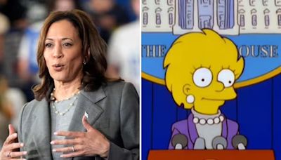 La curiosa comparación entre Kamala Harris y Lisa Simpson presidente