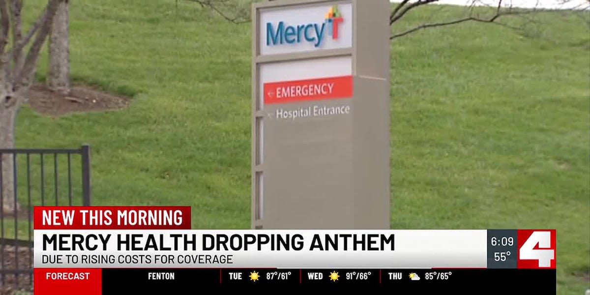 Mercy issues written notice to Anthem Blue Cross Blue Shield to end contracts in MO