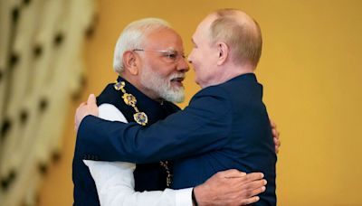 India's Modi meets Putin in Moscow, sparking criticism from Zelenskyy