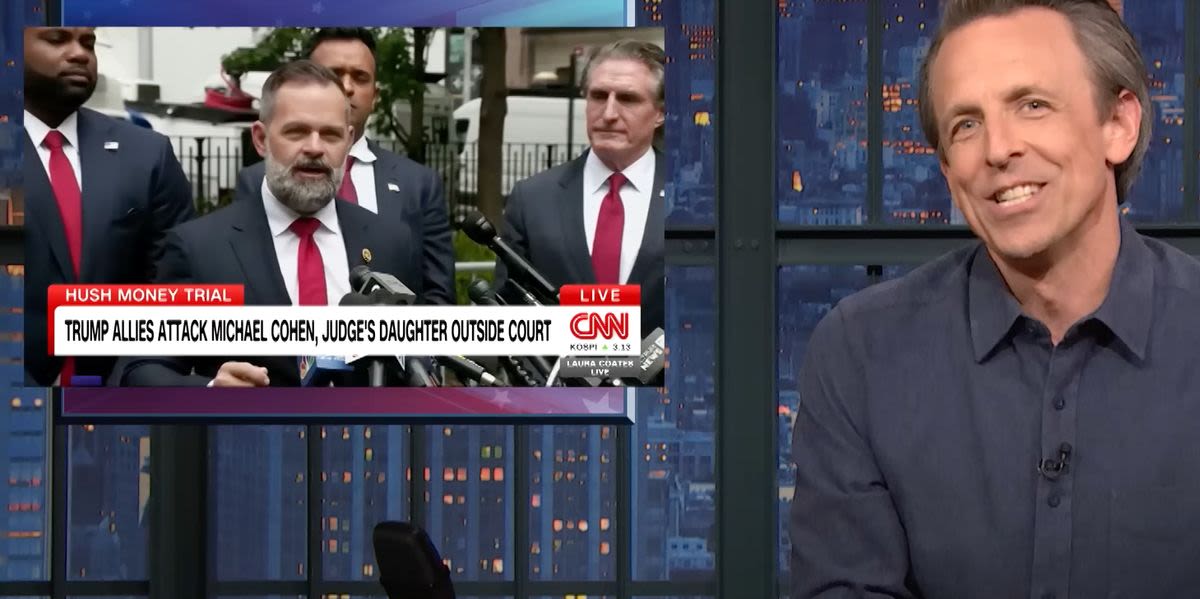 Seth Meyers Deploys Perfect Nicknames For Trump’s Same-Dressed Trial Stooges