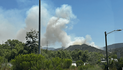 Brush fire prompts evacuations near Spring Valley