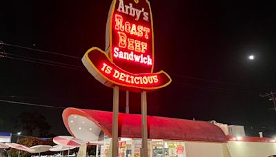 Desperately seeking Arby's. With the Hollywood location closed, I set out to find my first beef 'n' cheddar