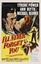 I'll Never Forget You (film)
