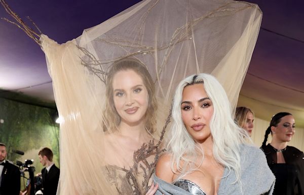 Lana Del Rey Kept Knocking Into Kim Kardashian With Her Giant Antlers at Met Gala 2024