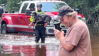 Grand Rapids Fire Department sends team to help with water rescues after heavy flooding in Houston area