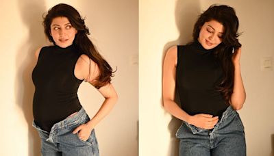 Pranitha Subhash Announces 2nd Pregnancy, Flaunts Baby Bump In Unbuttoned Jeans (PHOTOS)